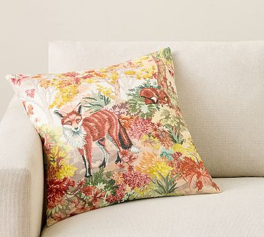 Fantastical Forest Embroidered Pillow | Pottery Barn (US)