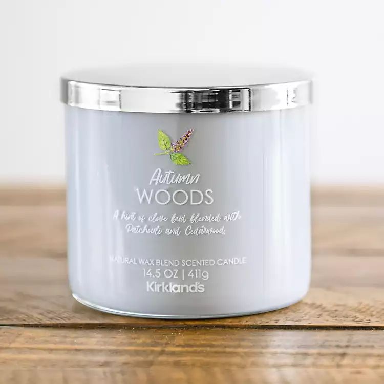 Autumn Woods Triple Wick Jar Candle | Kirkland's Home