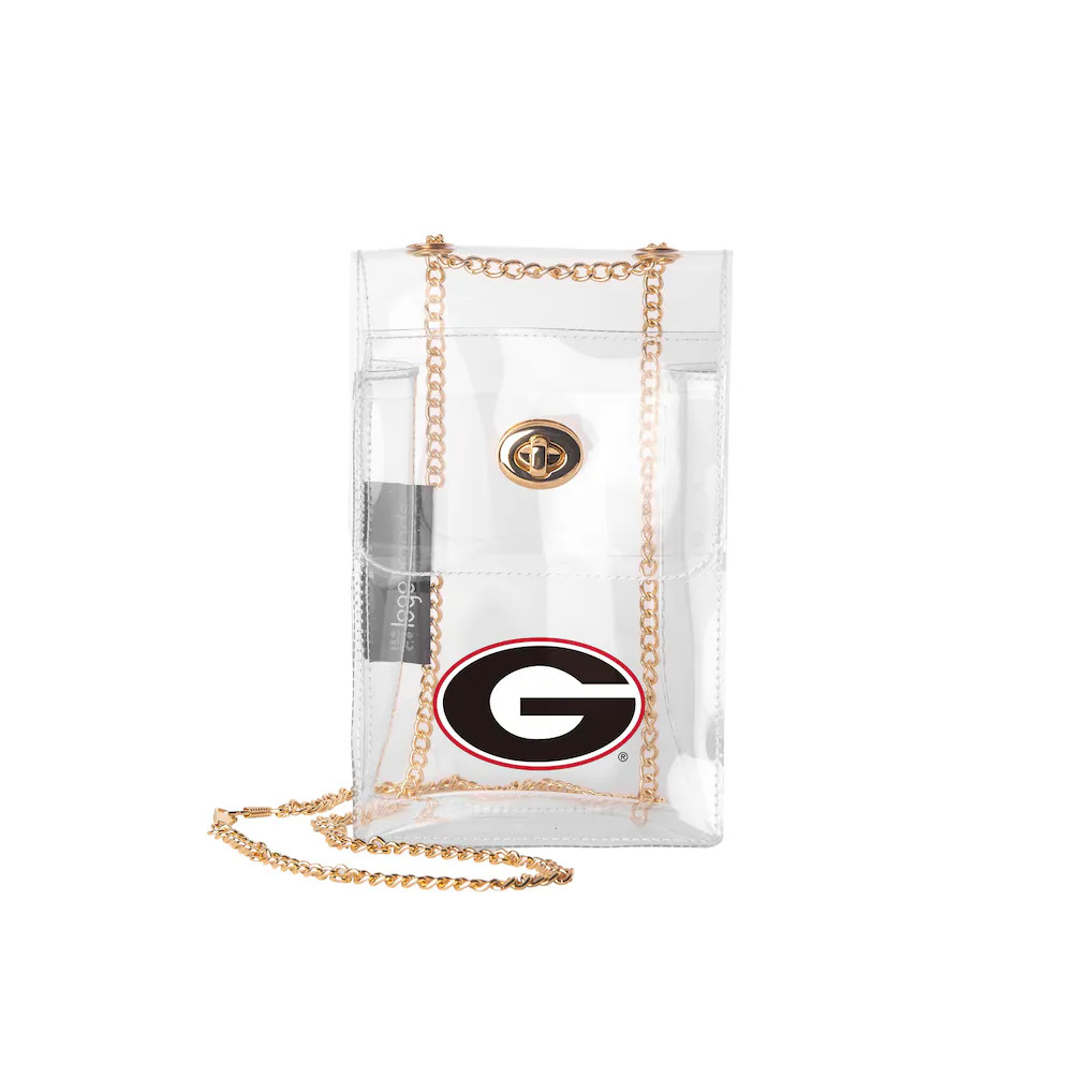 Georgia Bulldogs Logo Brands Clear Essential Crossbody Purse | Fanatics