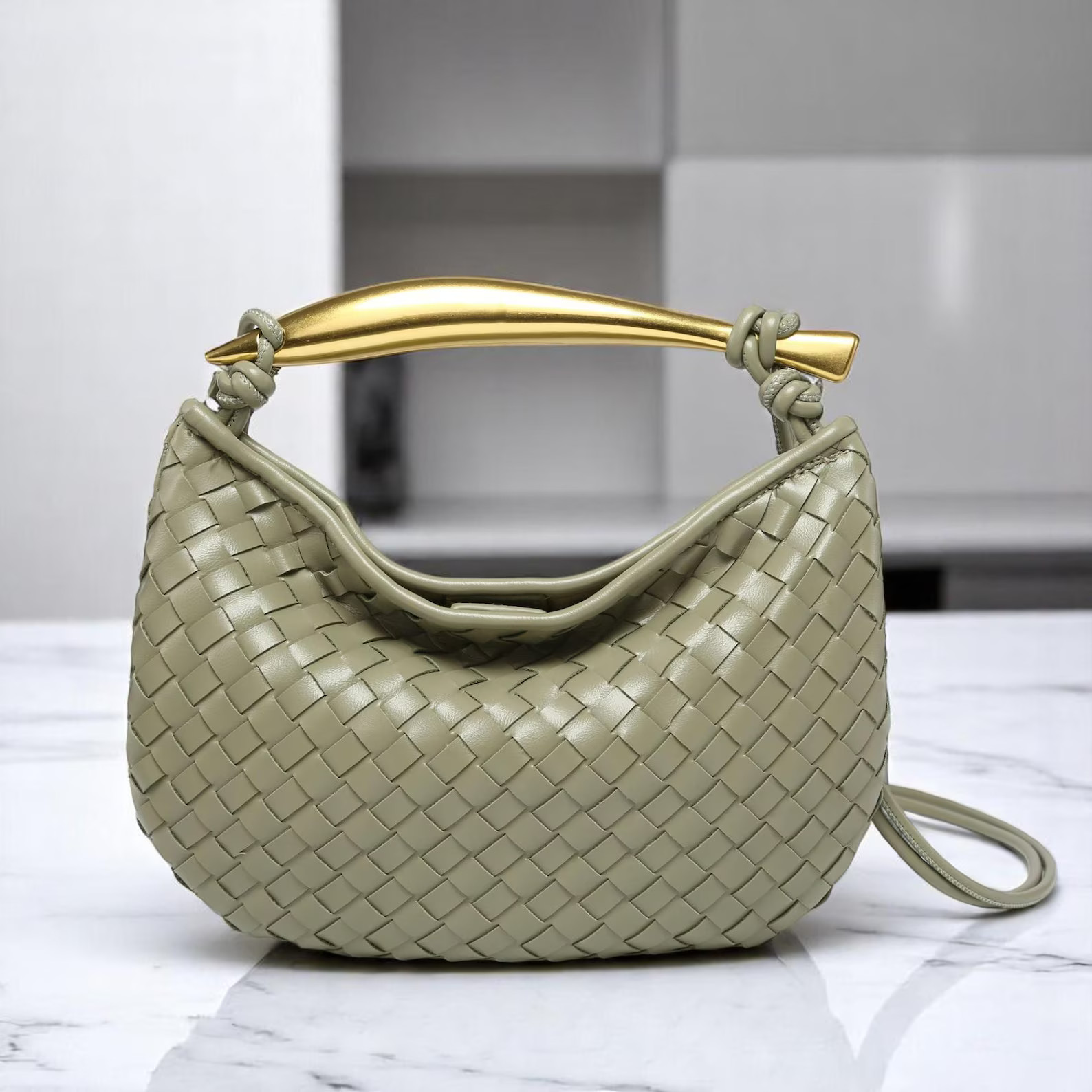 Woven Women's Shoulder Bag | Crossbody Dumpling Bag | Metal Handle Sardine Handbag | Casual Versa... | Etsy (US)