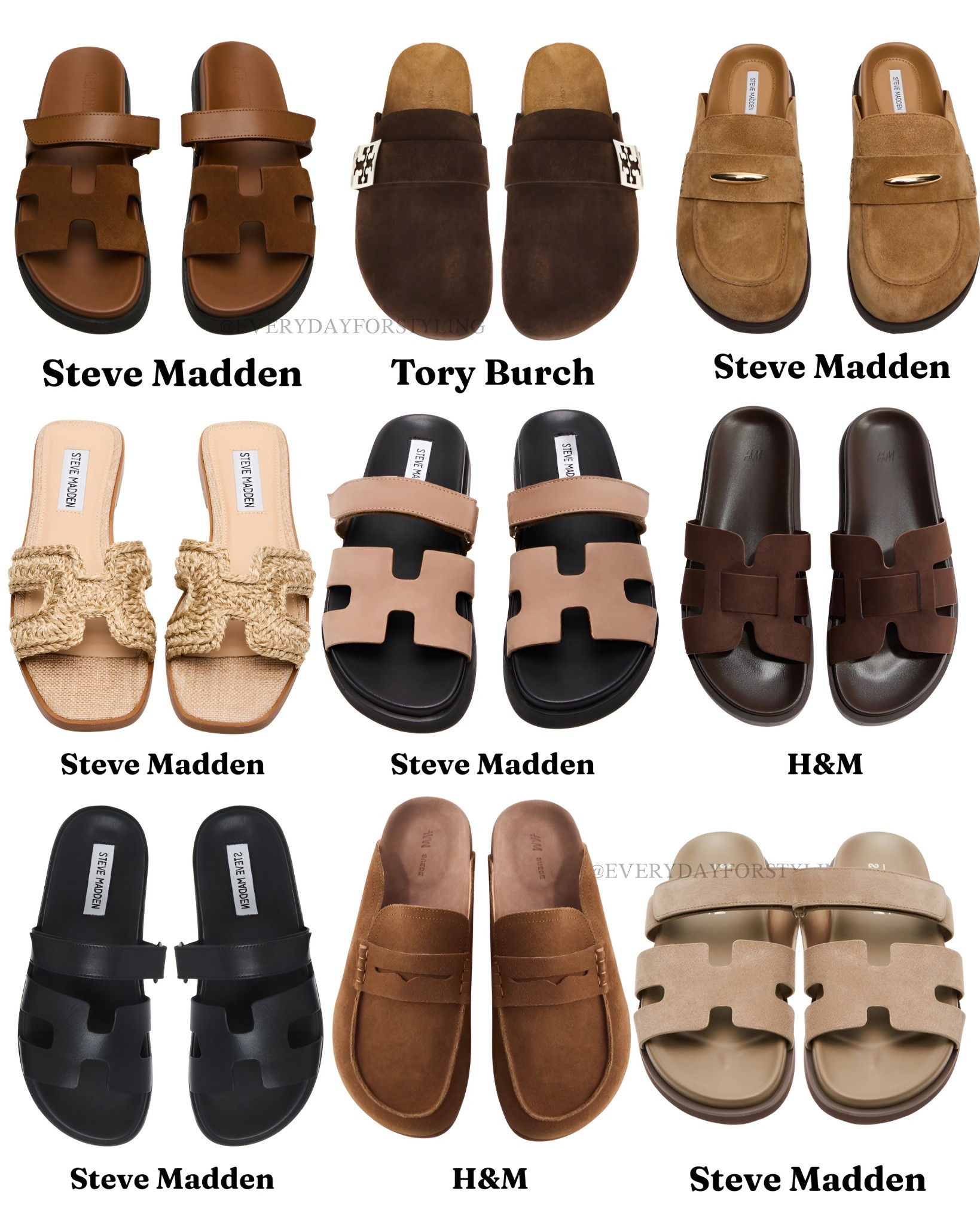 Every sandal you need this summer — and none of them are Hermès 👀 

summer sandals 2025, Hermes sandal dupe, H-strap sandals, Steve Madden sandals, affordable summer shoes, holiday shoes women, best sandals for summer, flat sandals outfit, designer sandal dupes, Hermes Chypre dupe, summer footwear edit, neutral sandals women, slide sandals outfit, beach holiday shoes, Tory Burch sandals, H&M shoe finds, summer shoe edit, best sandals under $100, vacation shoes women, chic flat sandals, everydayforstyling

#SummerSandals #ShoesOfTheSeason 
 #SpringSandals #ViralSpringShoes #EverydayForStyling  

#LTKSeasonal #LTKTravel #LTKSaleAlert