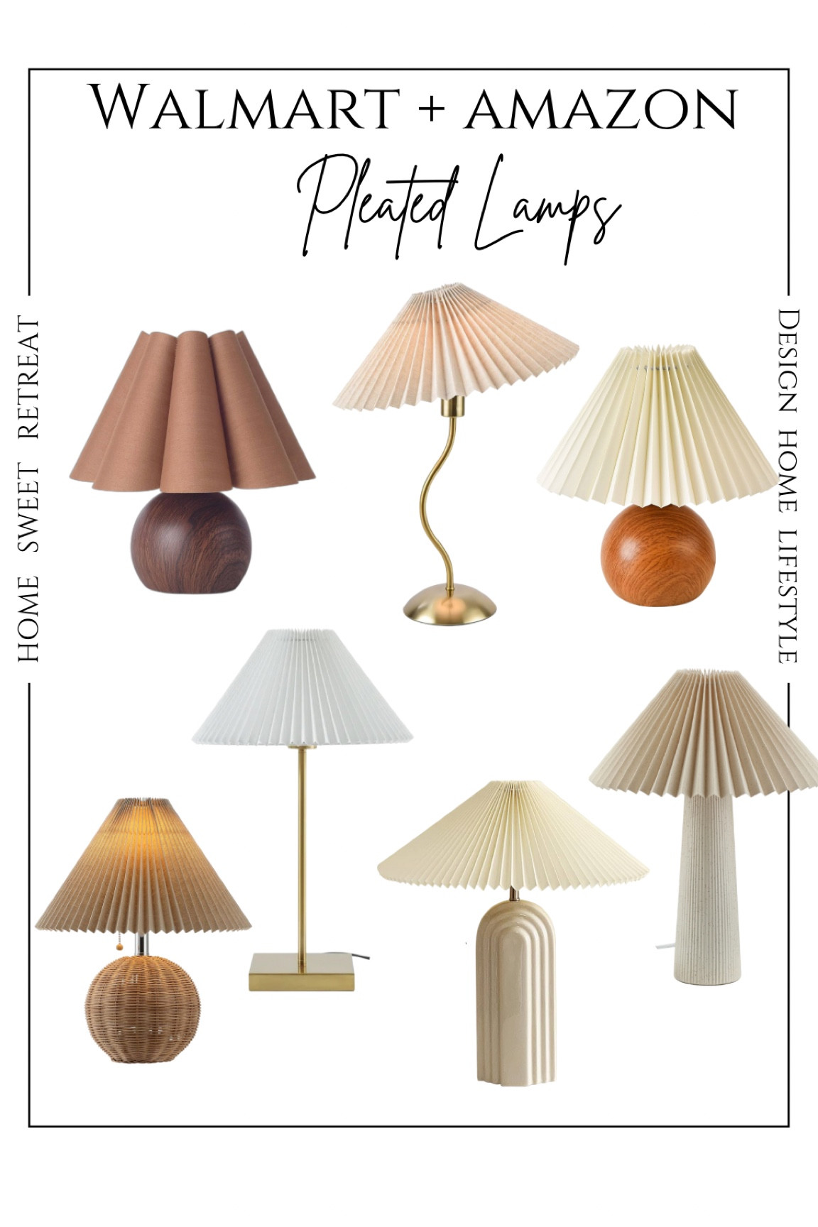 Some of my favorite pleated lamps from amazon and walmart!

#LTKHome