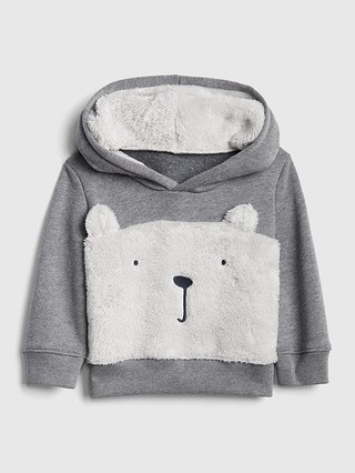 Sherpa Bear Hoodie Sweatshirt | Gap US