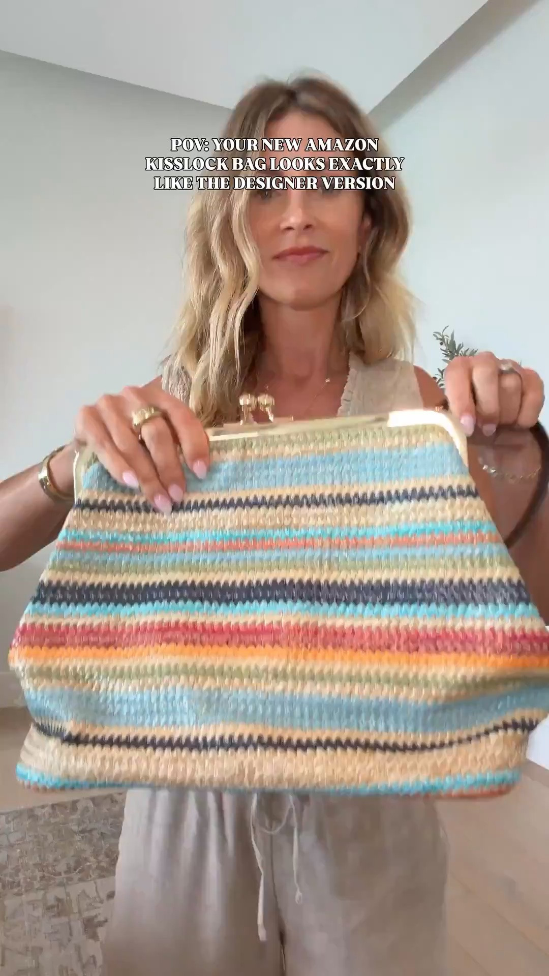 Amazon weekly top seller! ⭐️ 
This Amazon bag is dang cute, perfect for summer and beach vacations! It’s under $50!

#LTKOver40