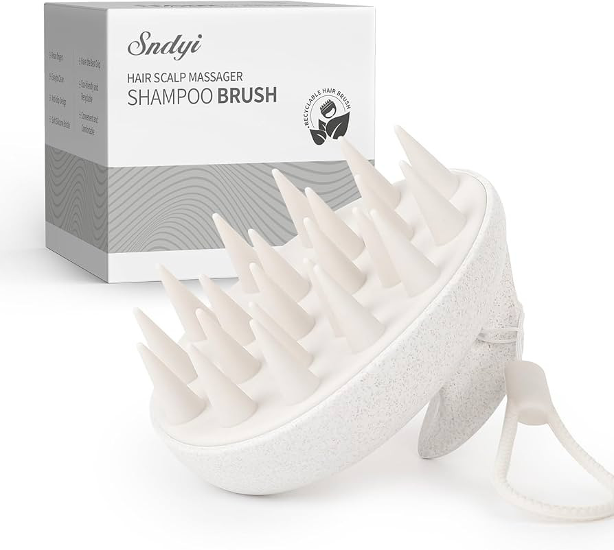 Sndyi Scalp Massager Shampoo Brush, Scalp Scrubber with Soft Silicone Bristles, Scalp Exfoliator ... | Amazon (US)