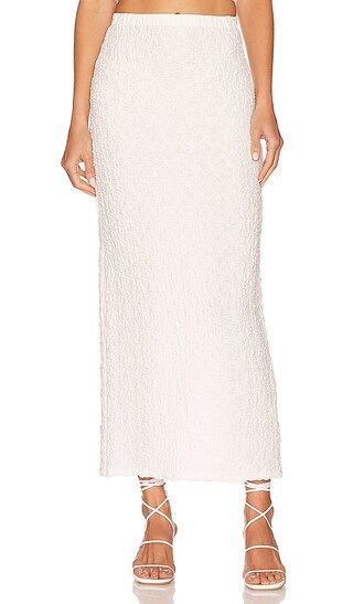 Estefan Skirt in Textured Novelty White | Revolve Clothing (Global)