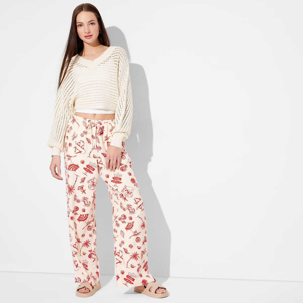 Women's Pull-On Linen Pants - Wild Fable™ | Target