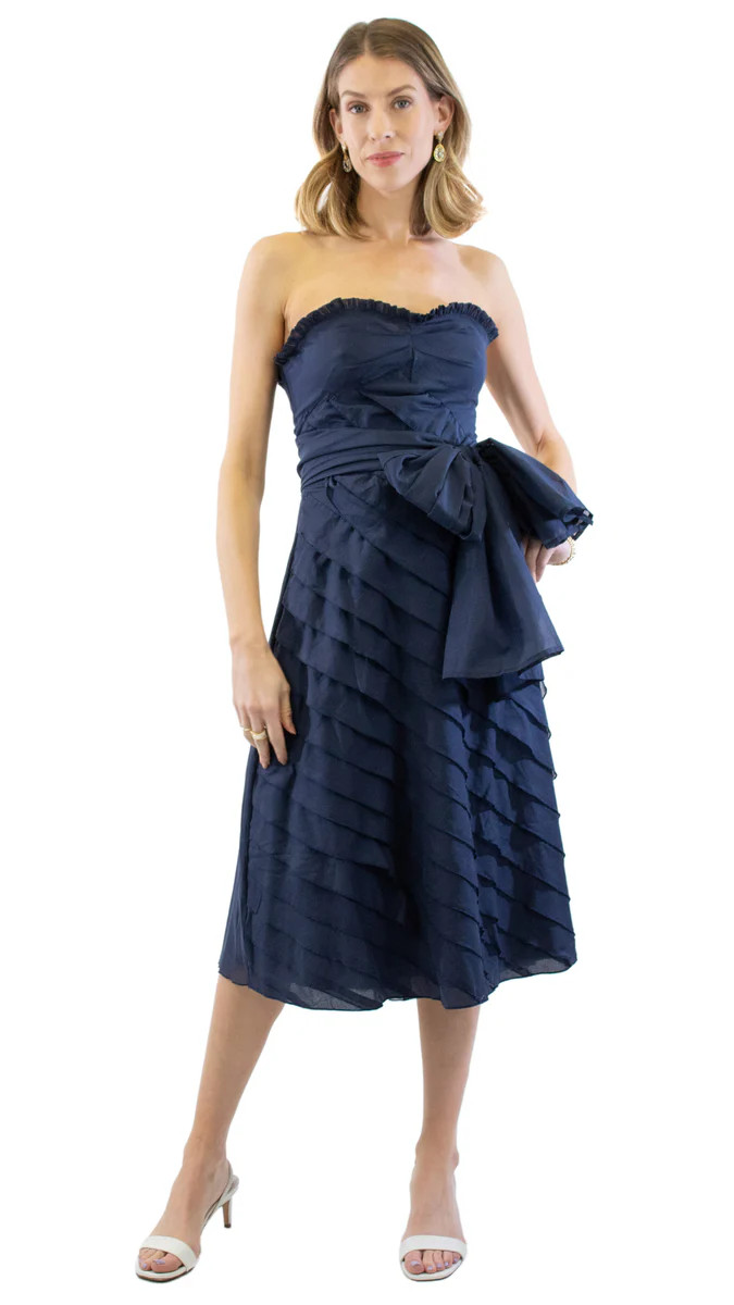 Buffy Dress - Indigo | Pearls