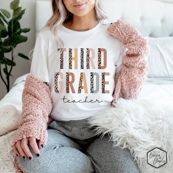 Hello Third Grade Shirt, Back to School, Third Grade Teacher, 3rd Grade, Teacher Shirts, Gifts Fo... | Etsy (US)