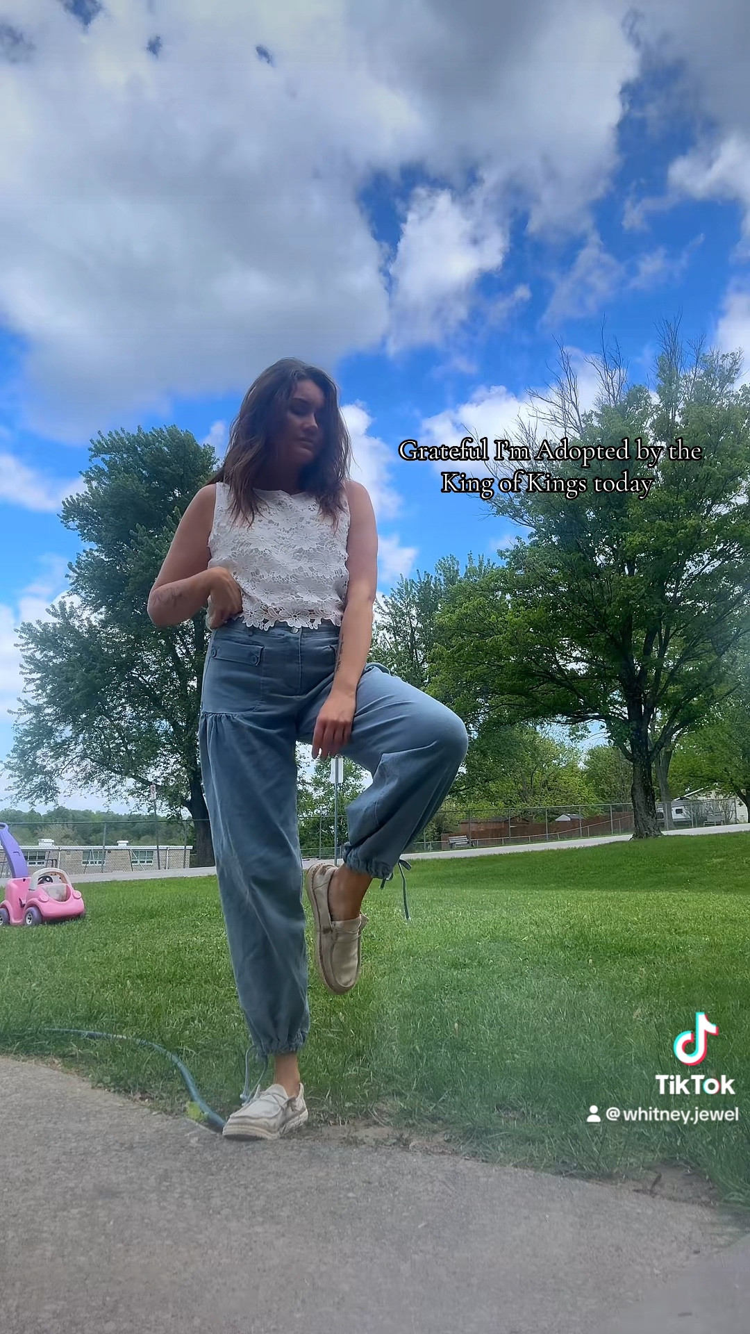 Outfit of the day with these boho parachute FP vibes pants and a lace tank for simple and soft spring fit 

#LTKFindsUnder100 #LTKStyleTip