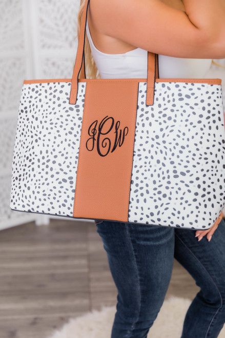 All Over The World Animal Print Tote Cream | The Pink Lily Boutique