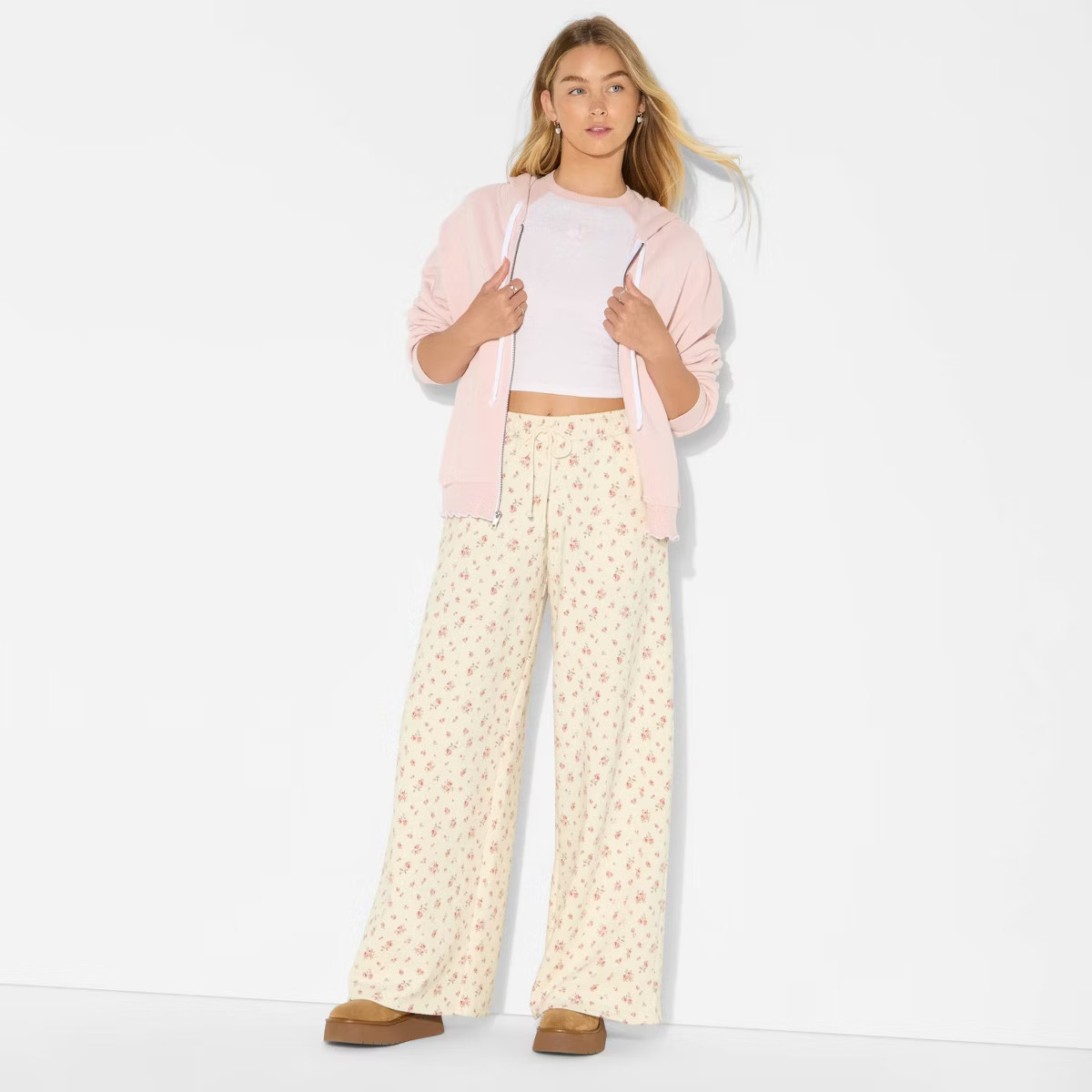 Women's Low-Rise Super Wide Leg Pull-On Pants - Wild Fable™ | Target