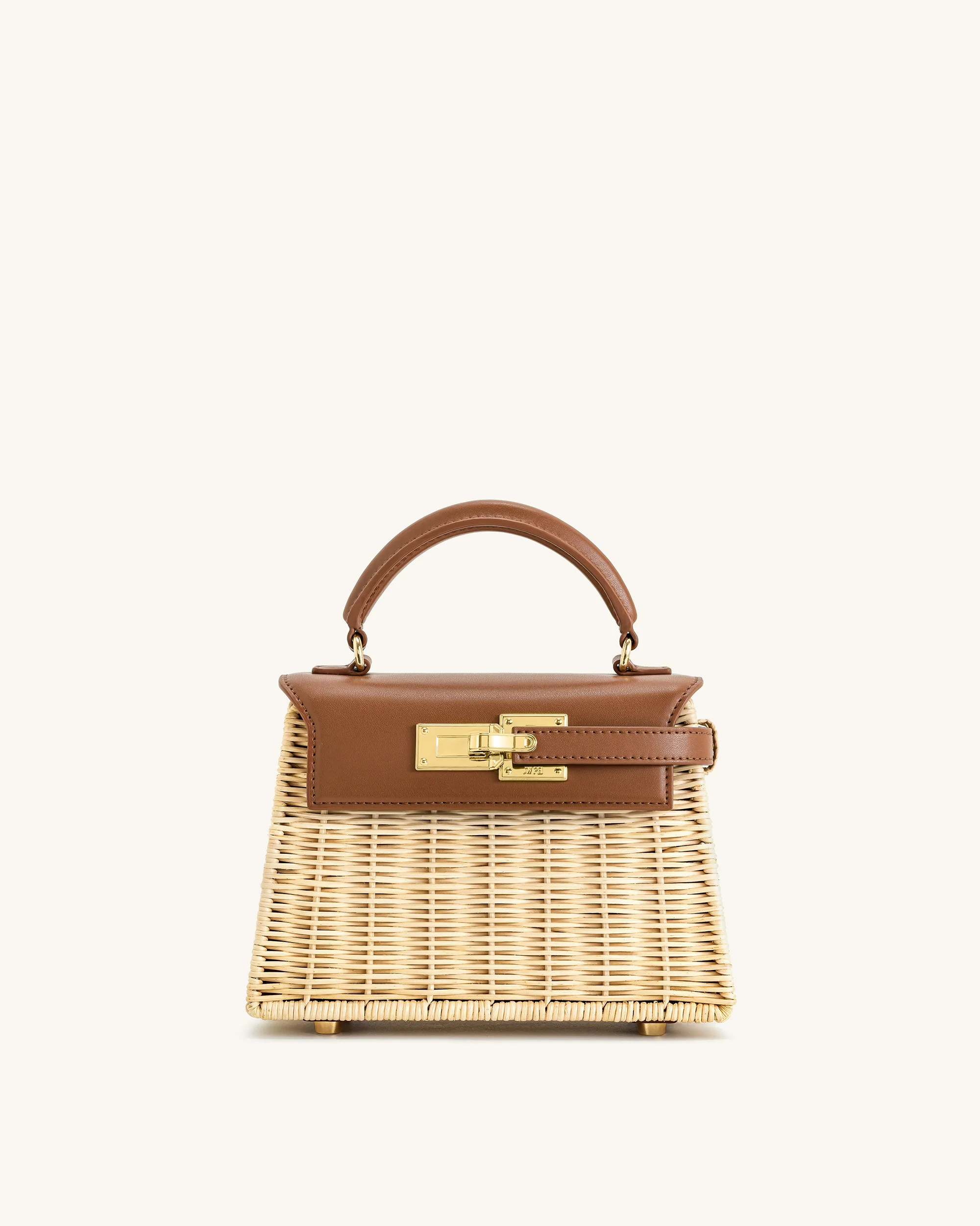 Elise Natural Rattan Weaving  Handbag - Brown Rattan | JW PEI US