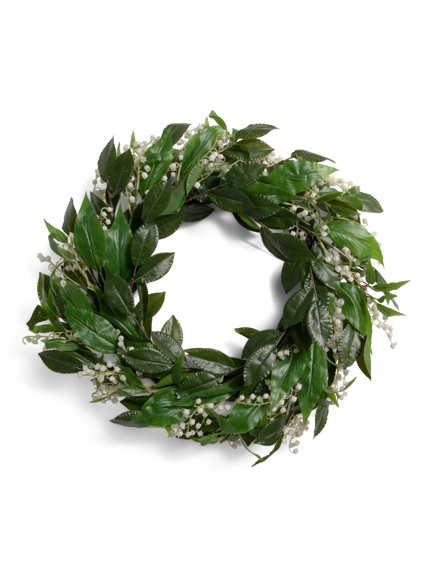 24in Real Touch Lily Of Valley Wreath | TJ Maxx