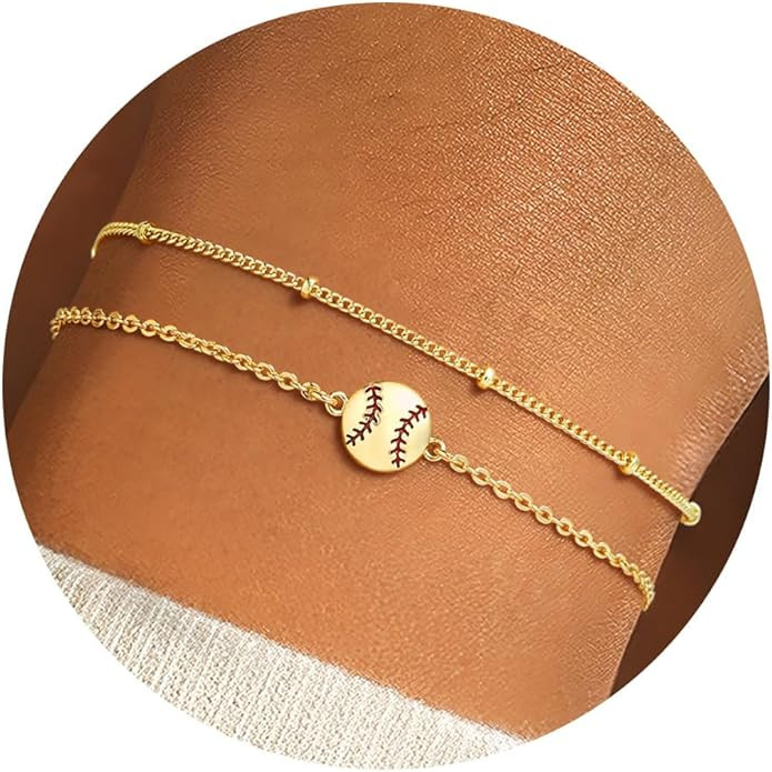 Turandoss World Cup 2026 Competition Ball, Sports Bracelets for Women Gold Plated Soccer Football... | Amazon (US)