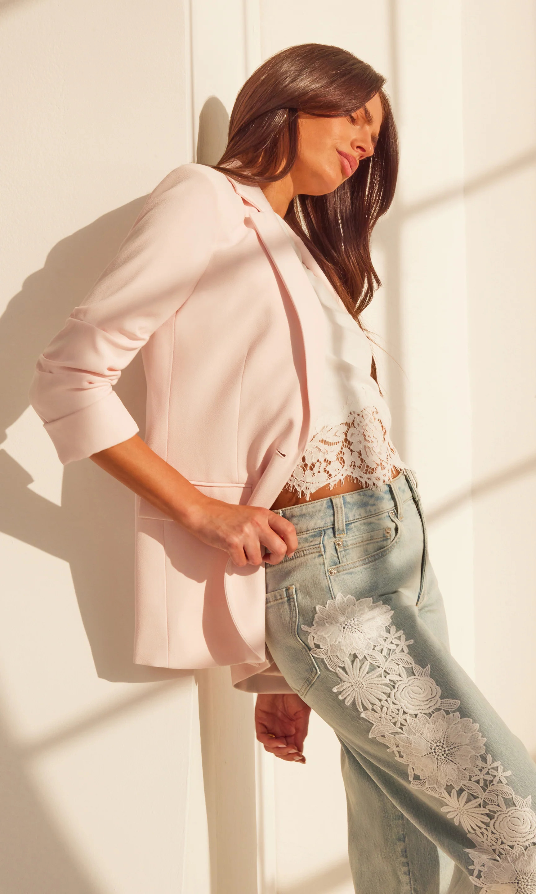 Drea Light Weight Crepe Blazer | Generation Love