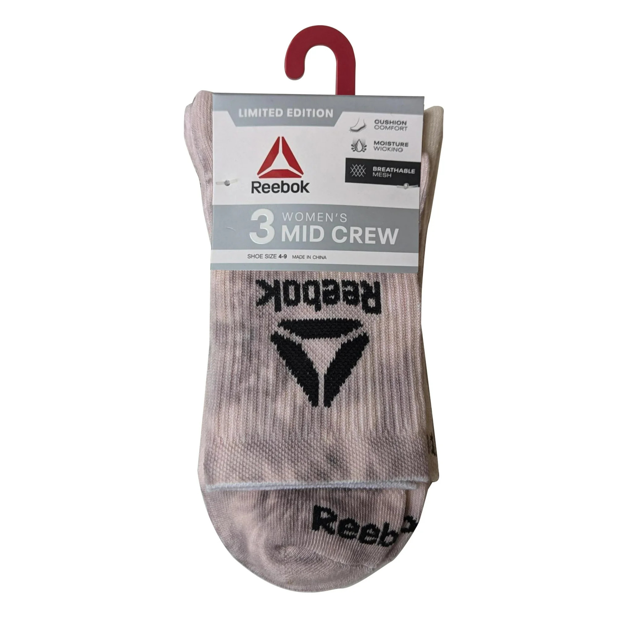 Reebok Women's Limited Edition Cushion Mid-Crew Socks, Stocking Stuffers, 3-Pack | Walmart (US)