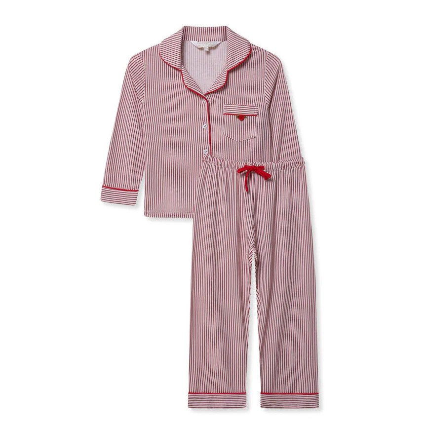 Children’s Modal Trouser PJ Set- Red Rose | The NAP Co