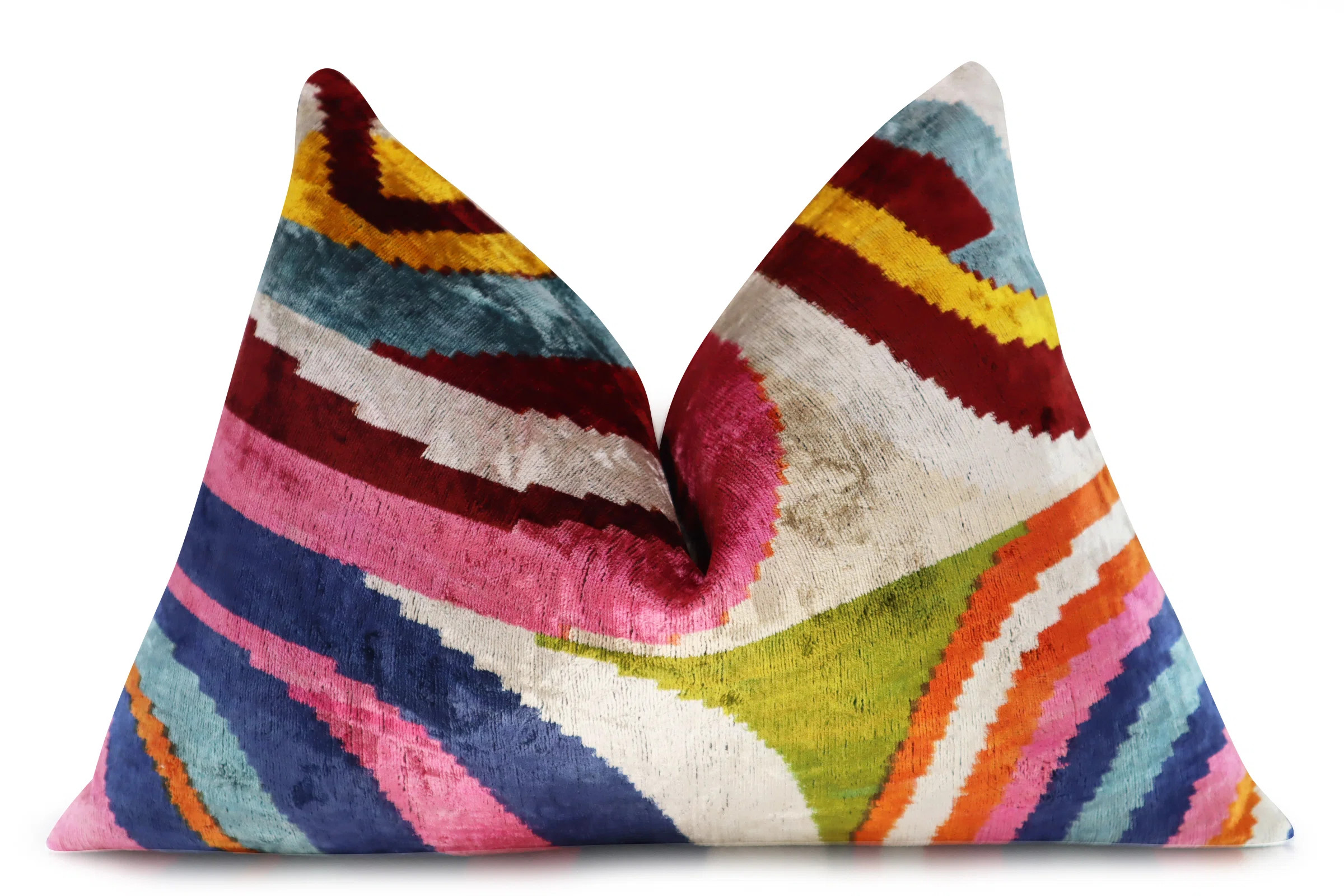 Canvello Geometric Shapes Velvet Throw Pillow & Reviews | Perigold | Perigold