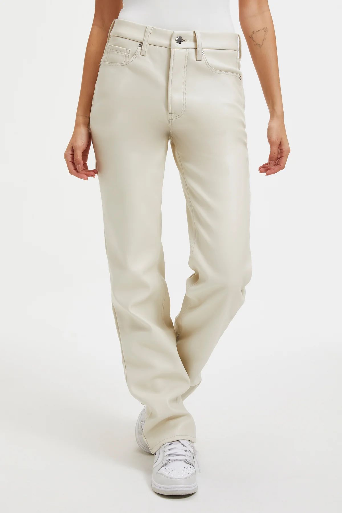 GOOD ICON FAUX LEATHER PANTS | Good American