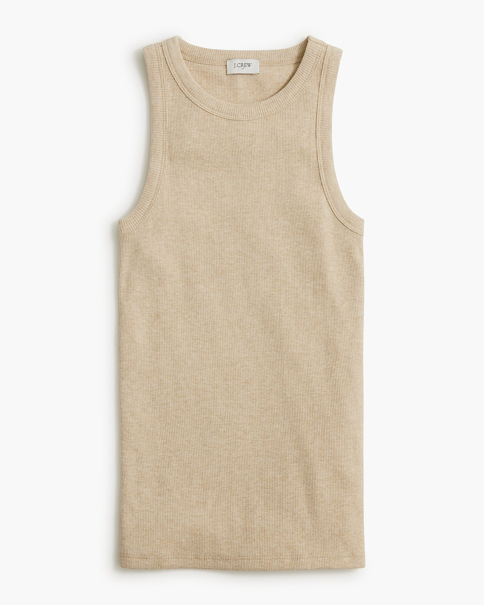 High-neck ribbed tank top | J.Crew Factory