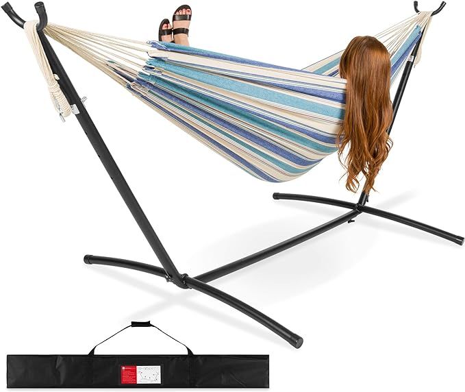 Best Choice Products 2-Person Indoor Outdoor Brazilian-Style Cotton Double Hammock Bed w/Carrying... | Amazon (US)