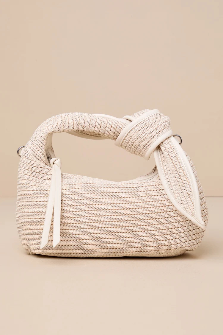 Paloma Ivory Woven Knotted Crossbody Bag | Lulus