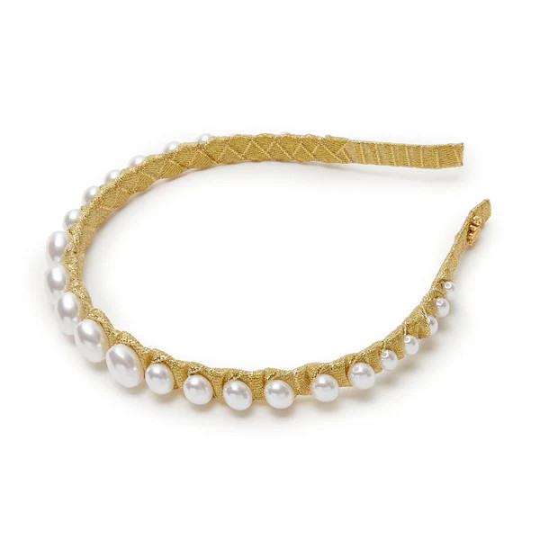 GOLD GRADUATED PEARL HEADBAND | LELE SADOUGHI