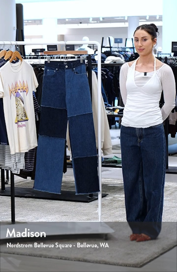 The Getty Patchwork High Waist Jeans | Nordstrom