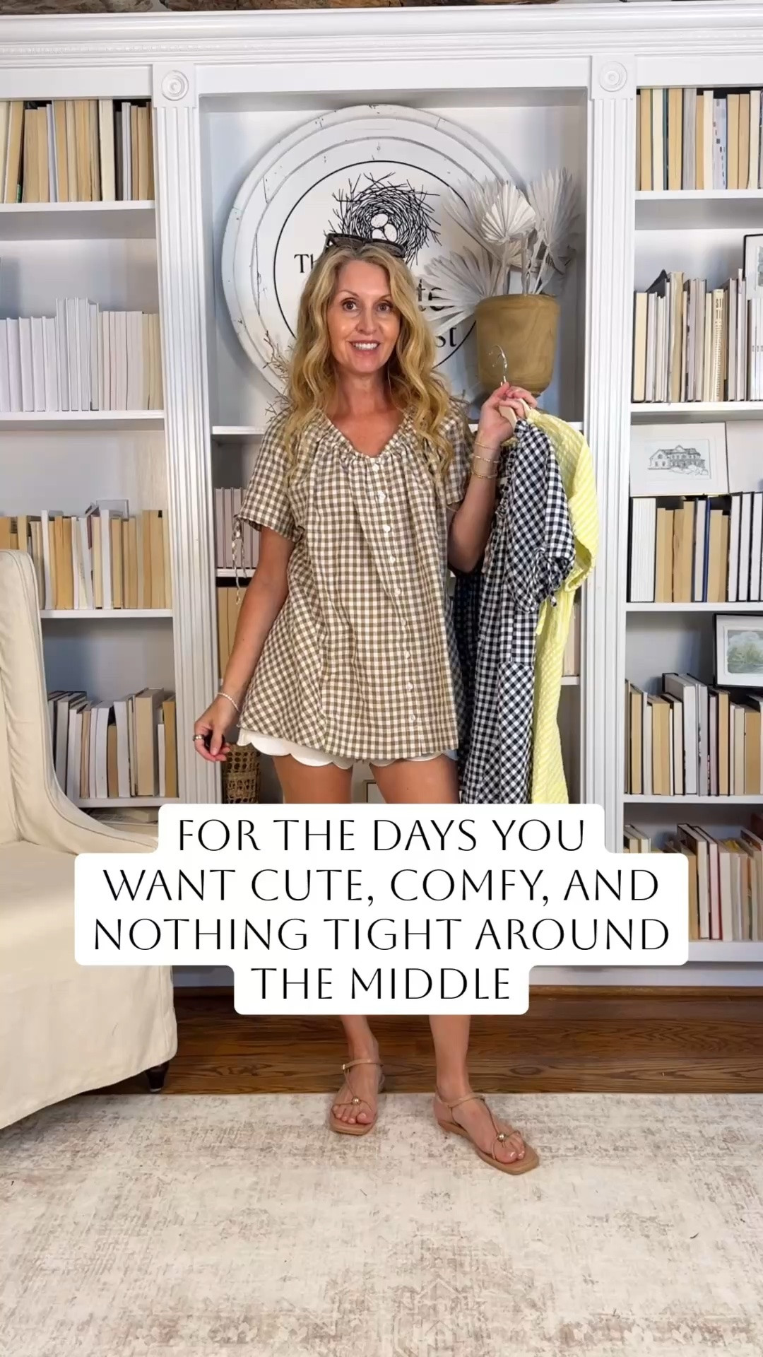 Comfort is the style today🤍
wearing a small

Loose gingham top, easy fit- the kind of piece you reach for when you want comfort but still want to look put together.

loose gingham top outfit, gingham blouse women, oversized gingham shirt, relaxed fit blouse, breathable summer tops, casual chic outfit ideas, effortless everyday style, comfortable women’s fashion, spring summer wardrobe staples, travel outfits women, easy outfit ideas women, timeless casual style, neutral outfit inspiration, soft feminine style, boutique style outfits, amazon fashion finds, classic gingham shirt styling, comfy chic outfits women, everyday wardrobe essentials, relaxed casual looks, stylish comfort outfits
#ginghamtop #ginghamstyle #casualchic #comfychic #effortlessstyle #everydaystyle #ootd #outfitinspo #styleover50 #midlifestyle #neutralstyle #capsulewardrobe #springstyle #summerstyle #traveloutfits #amazonfashion #boutiquestyle #classicstyle #timelessfashion #womenstyle #over50style #fashionover40 #effortlessfashion #styleinspo #relaxedstyle

#LTKdayinmylife #LTKootd #LTKgrwm