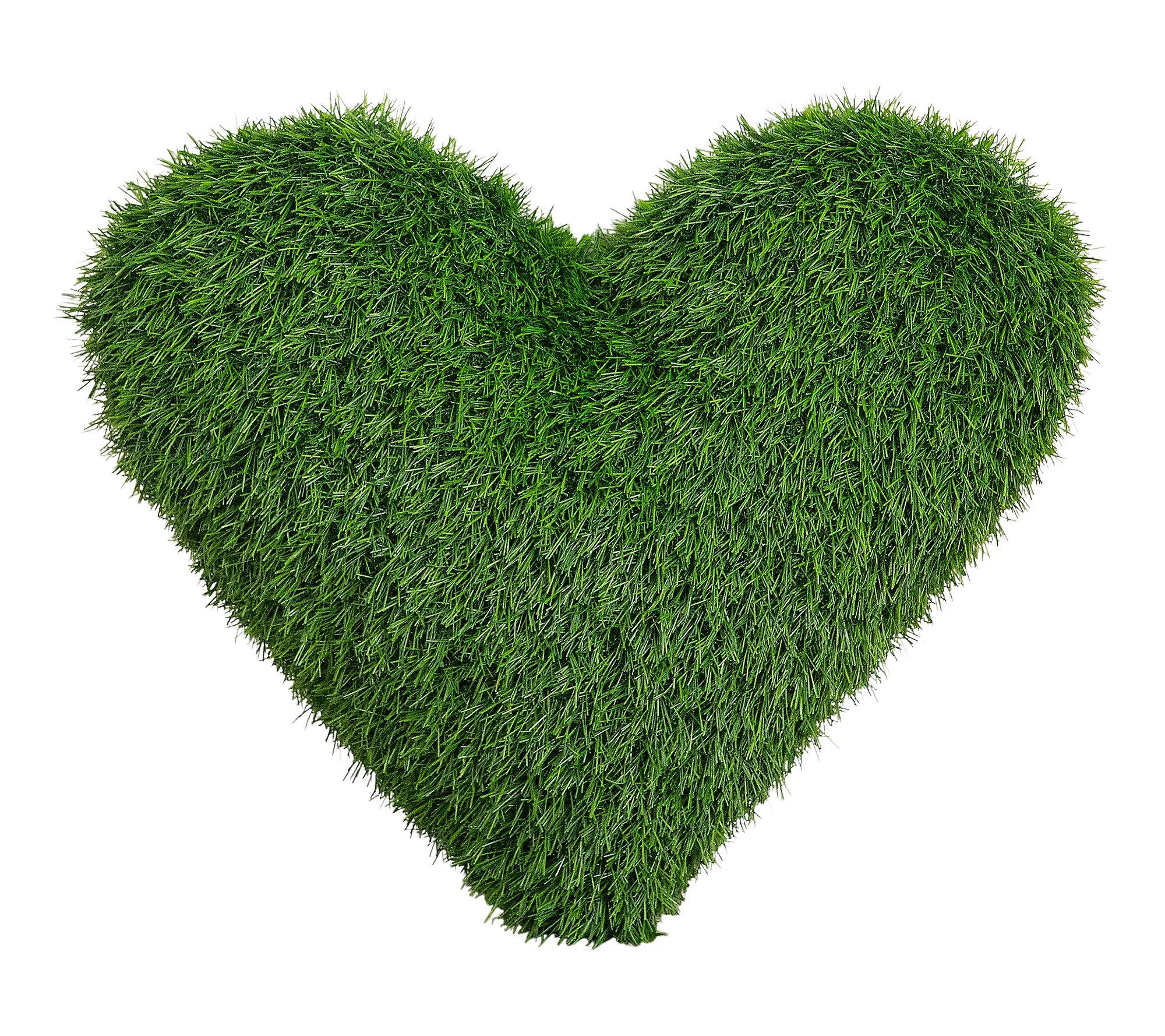 Nearly Natural 20"" UV Heart Shaped Grass Cushio n Pillow | QVC