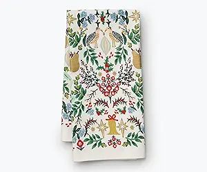 RIFLE PAPER CO. Partridge Tea Towel, 10" L x 6" W, Add Color to You Kitchen with Vibrant Screen P... | Amazon (US)