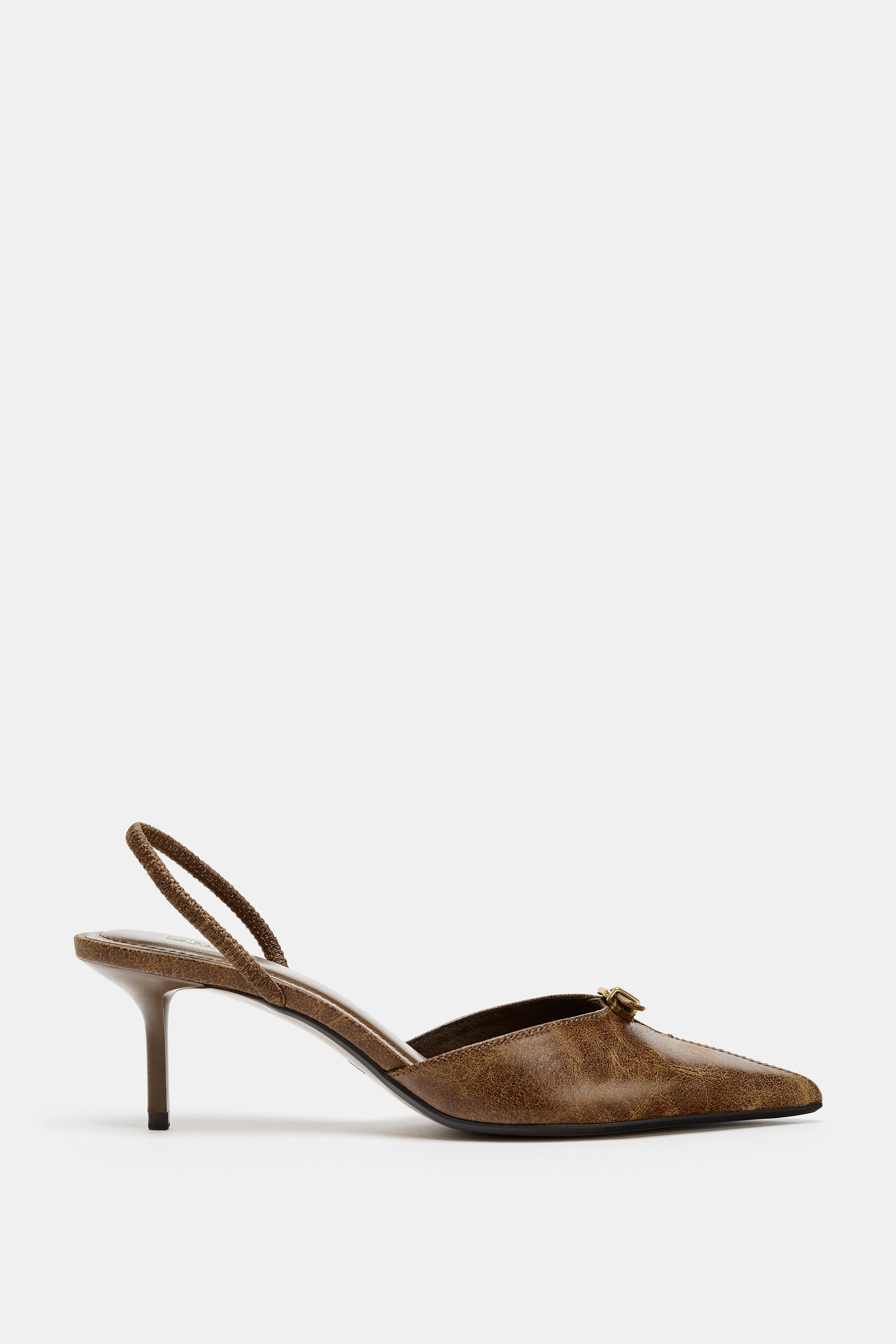 BUCKLED SLINGBACK SHOE | Zara US