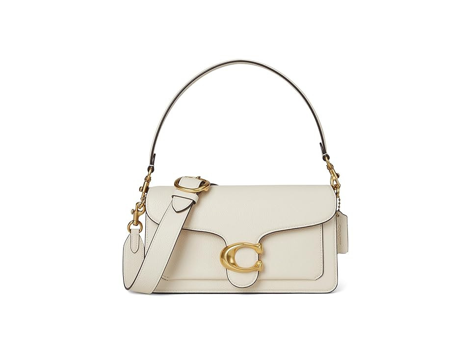 COACH Polished Pebble Leather Tabby Shoulder Bag 26 Women's Handbags Chalk | Zappos