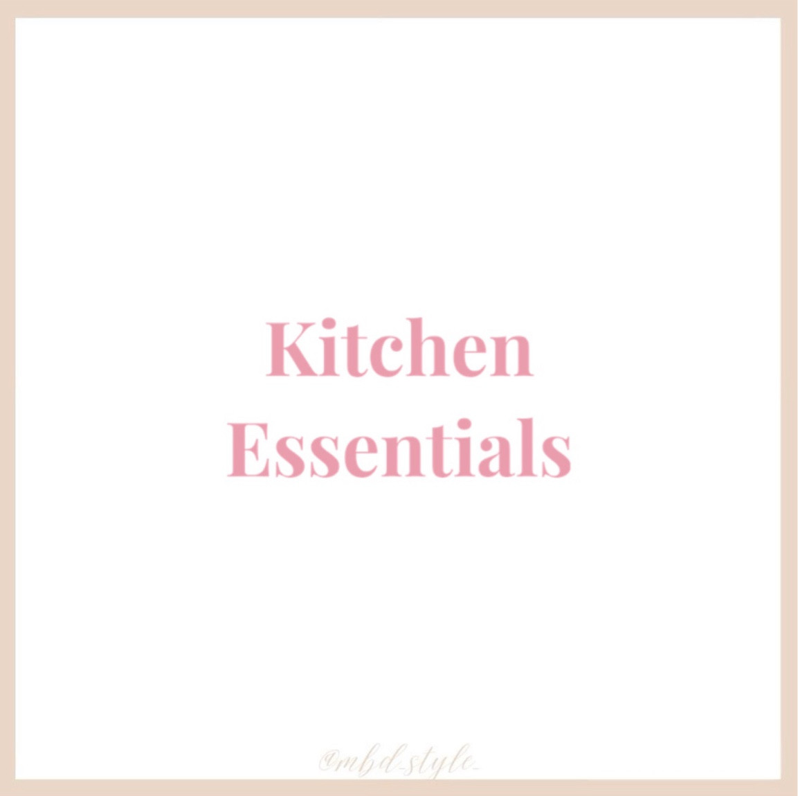 Kitchen necessities! 

#LTKhome