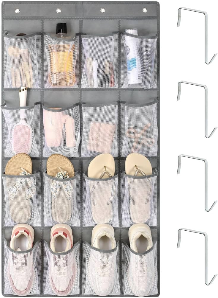 F-color Cruise Ship Essentials 2025 Hanging Organizer - Mesh Over the Door Shoe Organizer for Cab... | Amazon (US)