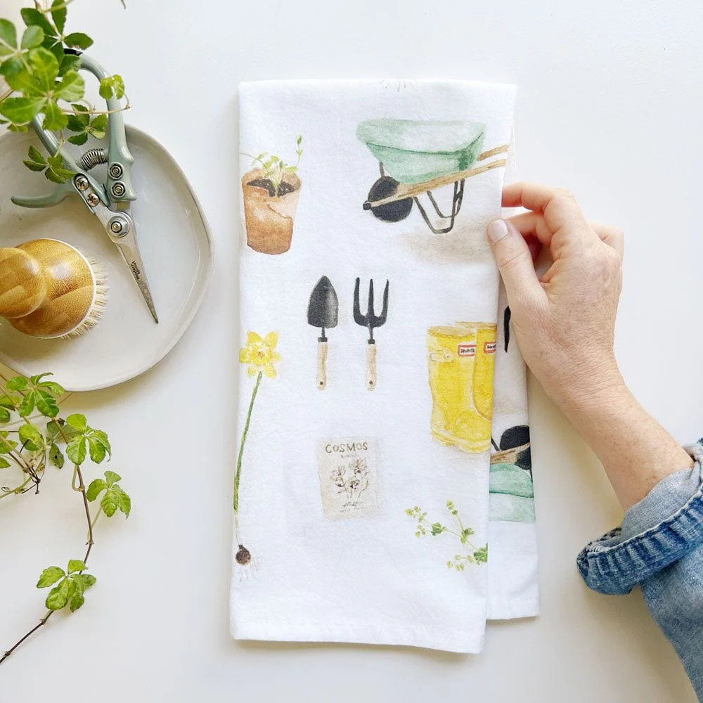 gardening tea towel | Emily Lex Studio