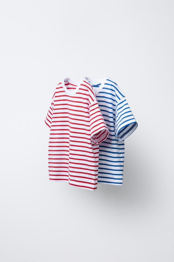TWO-PACK OF STRIPED T-SHIRTS | Zara US