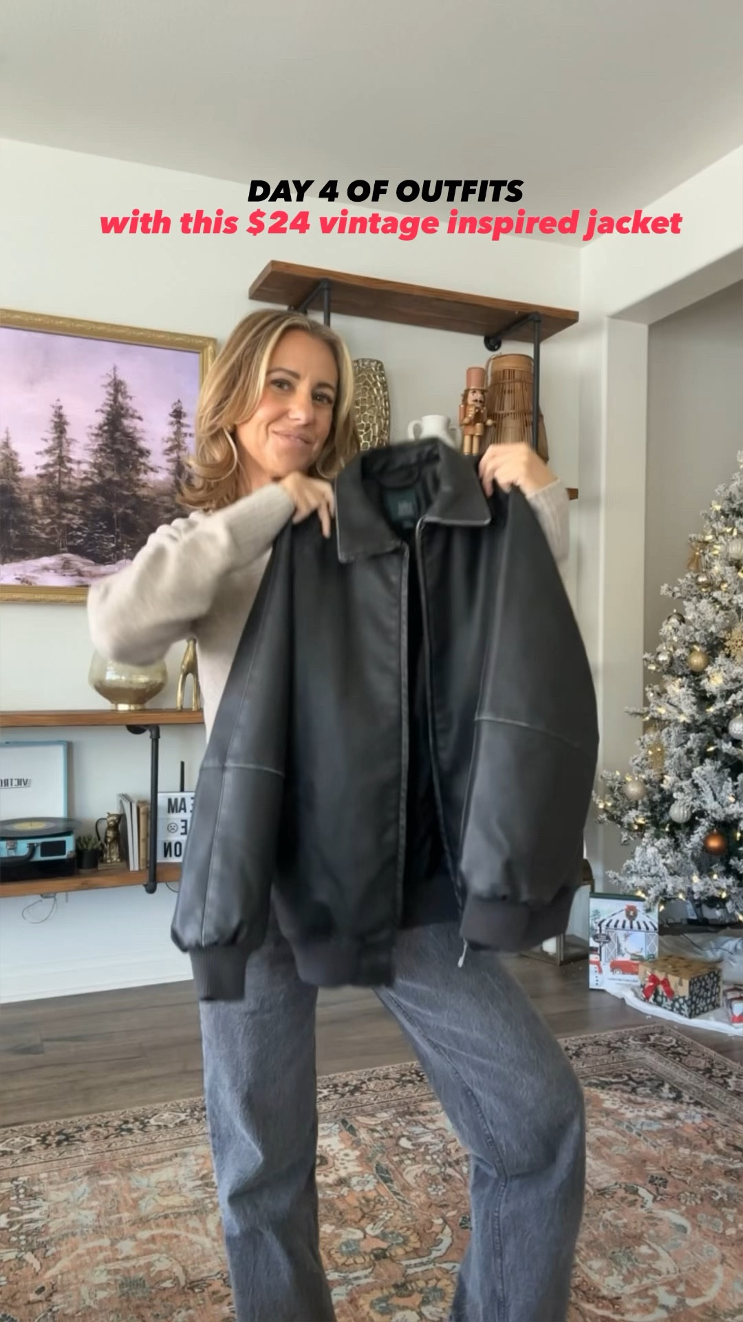 day 4 of outfits
$24 vintage inspired jacket from Target- fits tts wearing xxs
sweater size xs
Denim sized down
Amazon accessories


#LTKstyletip #LTKfindsunder50 #LTKsalealert