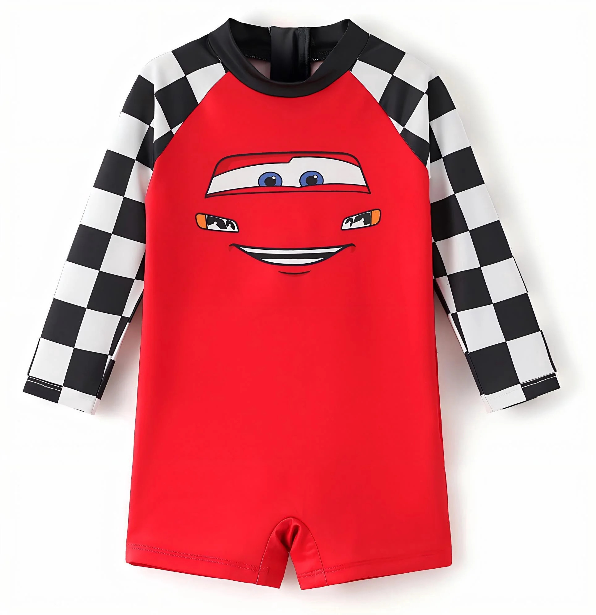 Disney Cars Lightning McQueen Baby Boys Summer Rash Guard Zipper UFP50+ Toddler One-Piece Swimsui... | Walmart (US)