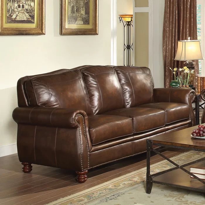 Linglestown Leather Sofa | Wayfair North America