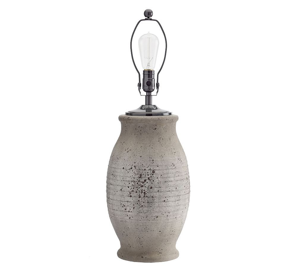 Maddox Ceramic 27"" Table Lamp Base, Rustic Gray | Pottery Barn (US)