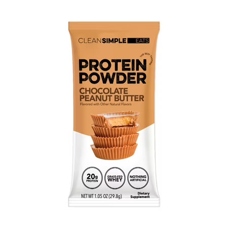 Clean Simple Eats Protein Powder Chocolate Peanut Butter - 1 Stick (xylitol free) | Walmart (US)