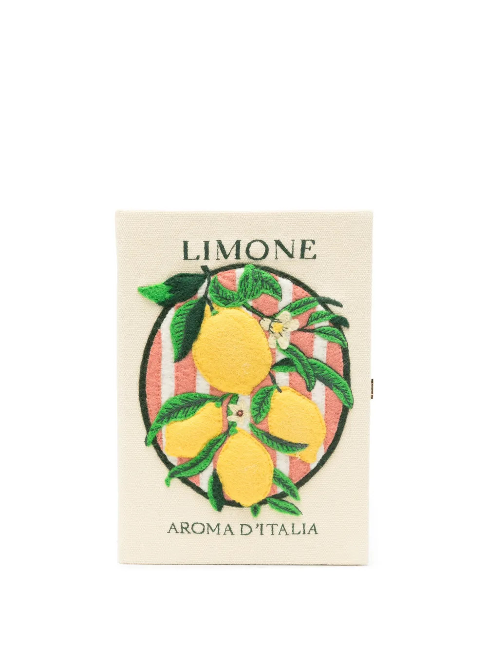 Olympia Le-Tan Aroma D'Italia embroidered clutch bag - Neutrals | Farfetch Global