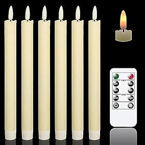 GenSwin Flameless Ivory Taper... | Amazon (US)