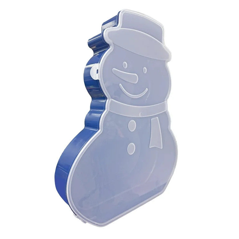 Plastic Snowman Christmas Container, 13.75" x 17", by Holiday Time | Walmart (US)