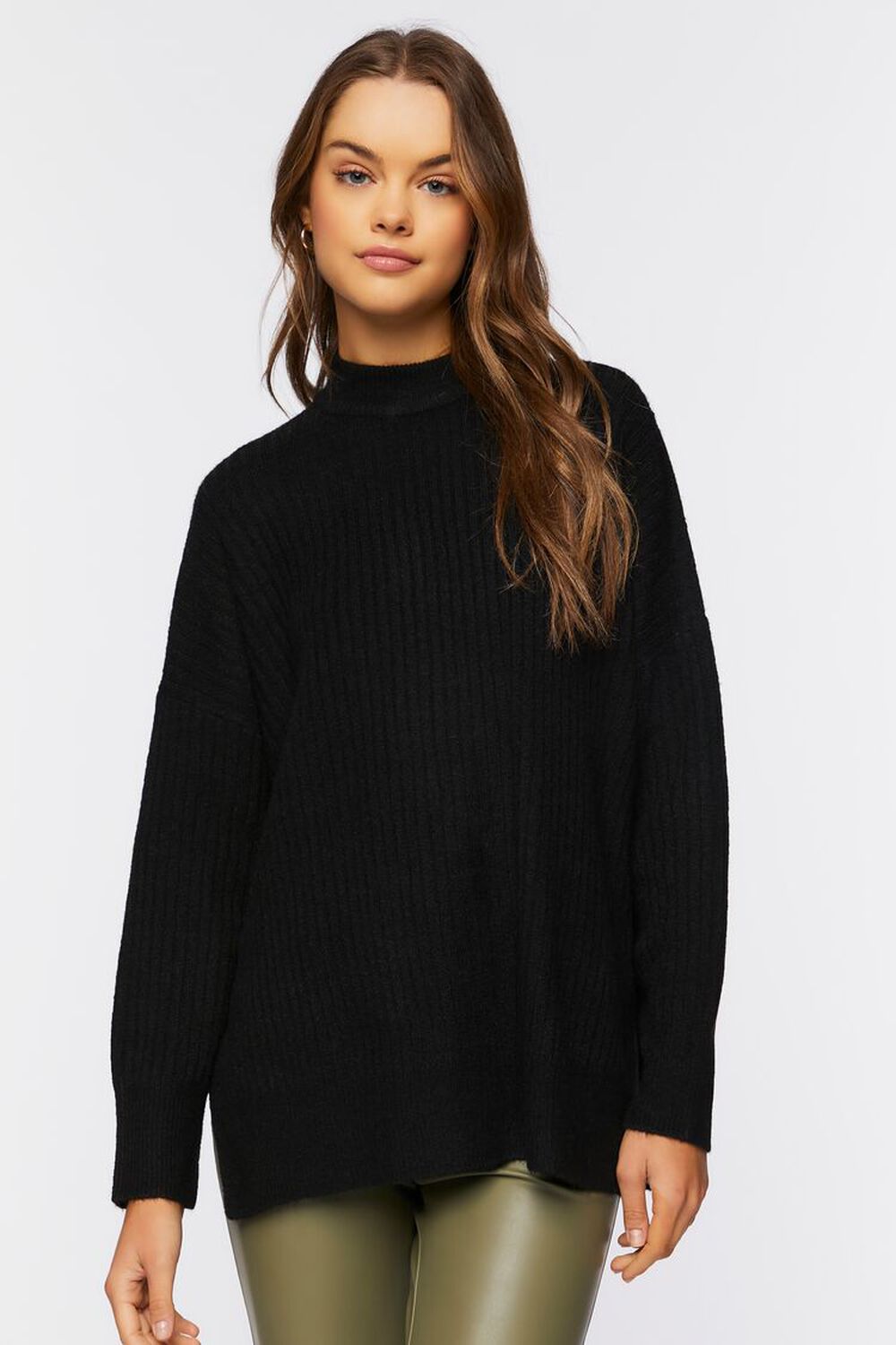Mock Neck Drop-Sleeve Sweater | Forever 21 (US)
