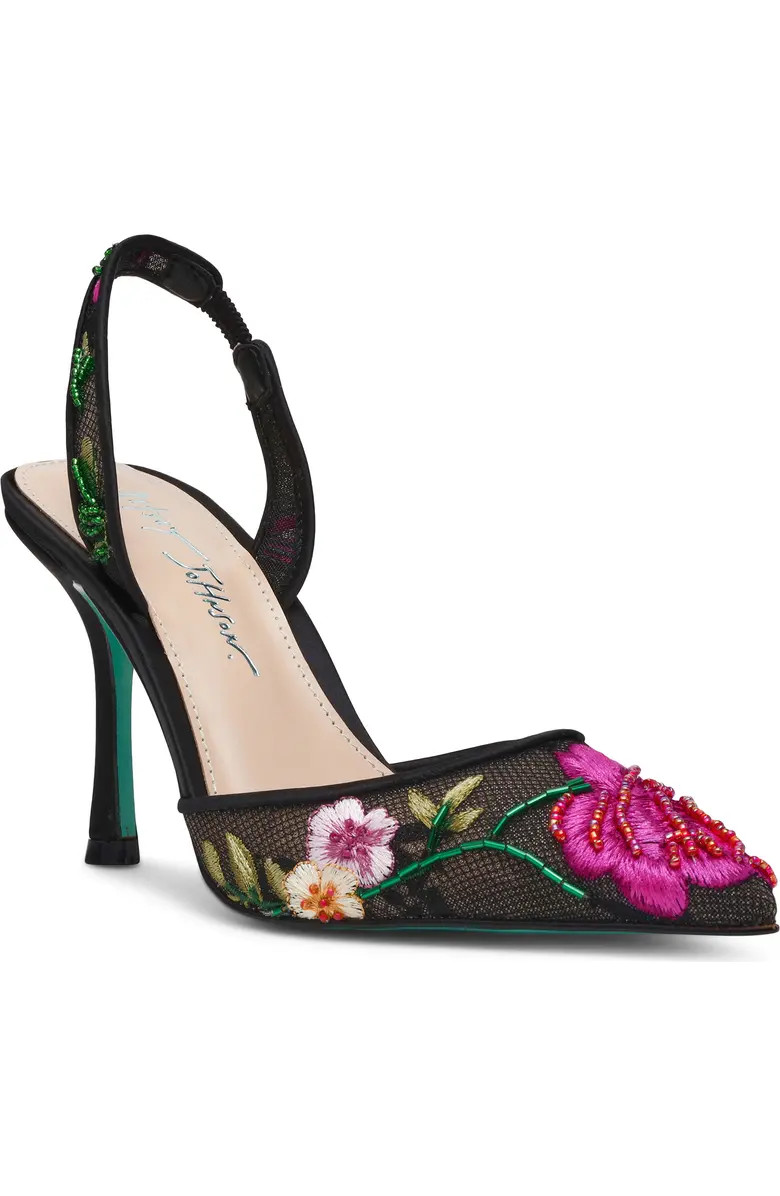 Betsey Johnson April Pointed Toe Slingback Pump (Women) | Nordstrom | Nordstrom