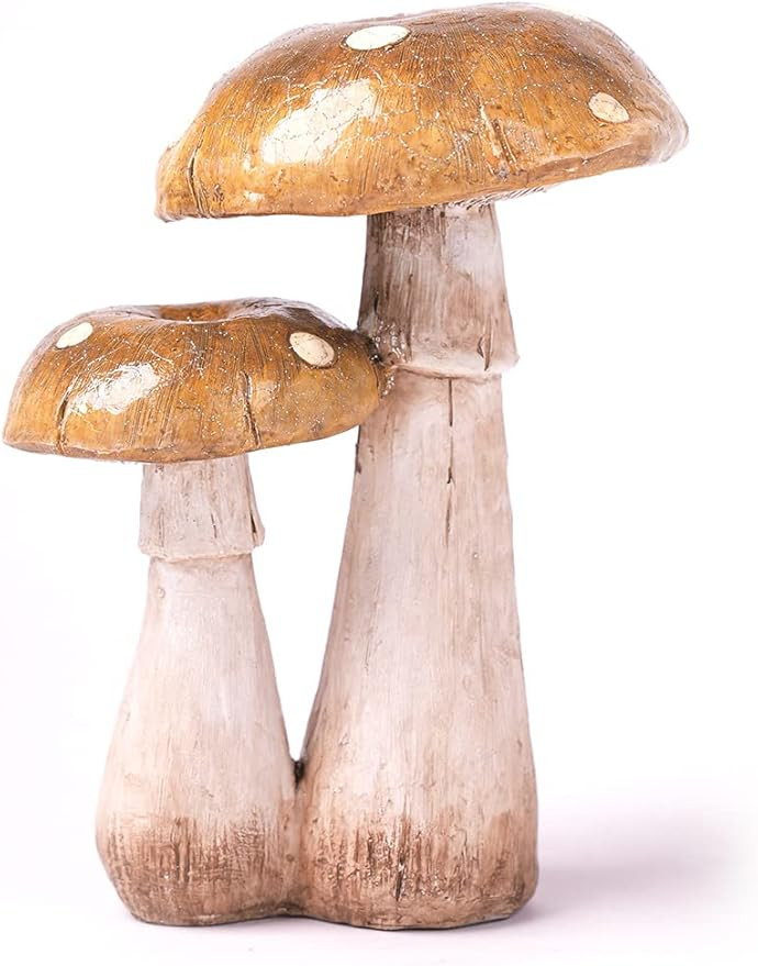 SEINHIJO Mushroom Decor Sculpture Garden Gifts Statue Outdoor Fairy Figurine Modern Patio Arts Po... | Amazon (US)