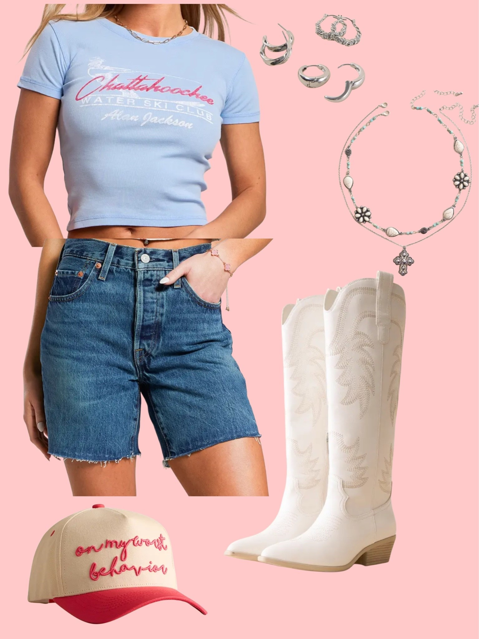 Cropped tee and Levi shorts outfit! Super cute for the 4th

#LTKootd #LTKSeasonal